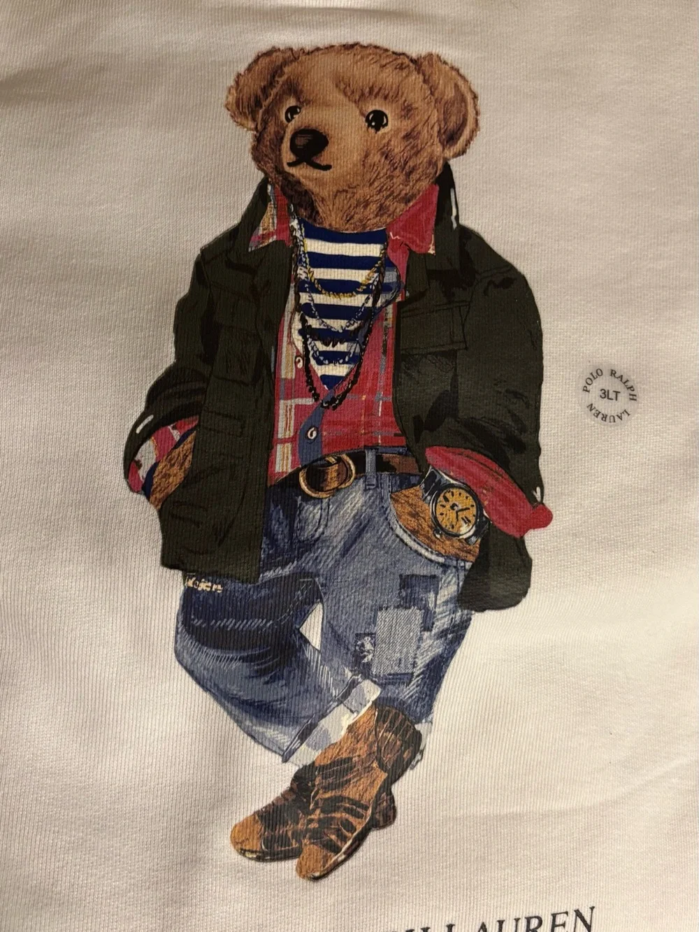 NWT Polo by Ralph Lauren White Classic sweatshirt $188 original